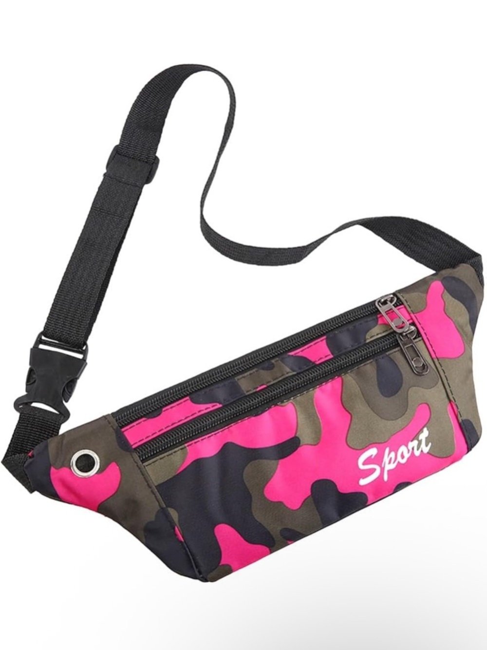 NWT Sport Pink Camo Fitness Bag